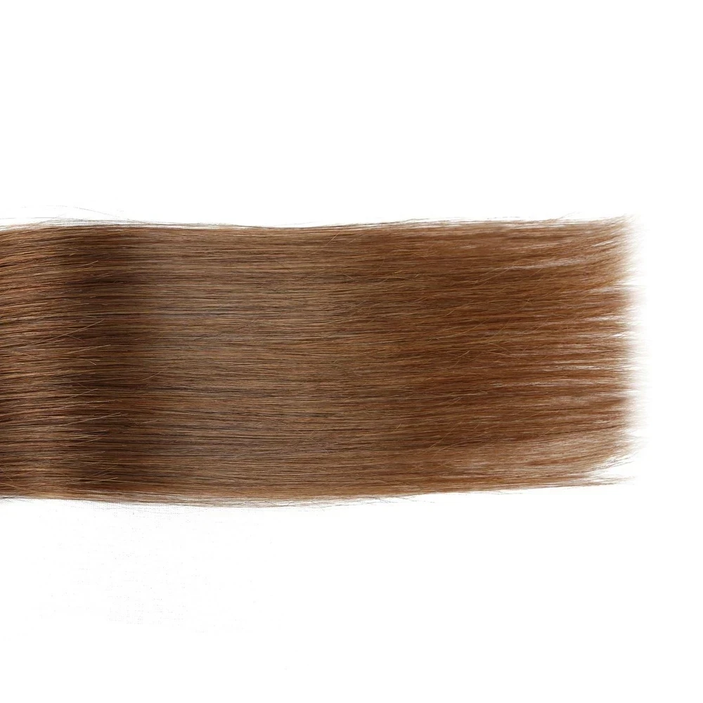 Human Hair I-Tip Hair Extensions #6 White Hair Keratin Tip Bonded